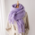Mira Fringed Pashmina-Style Scarf