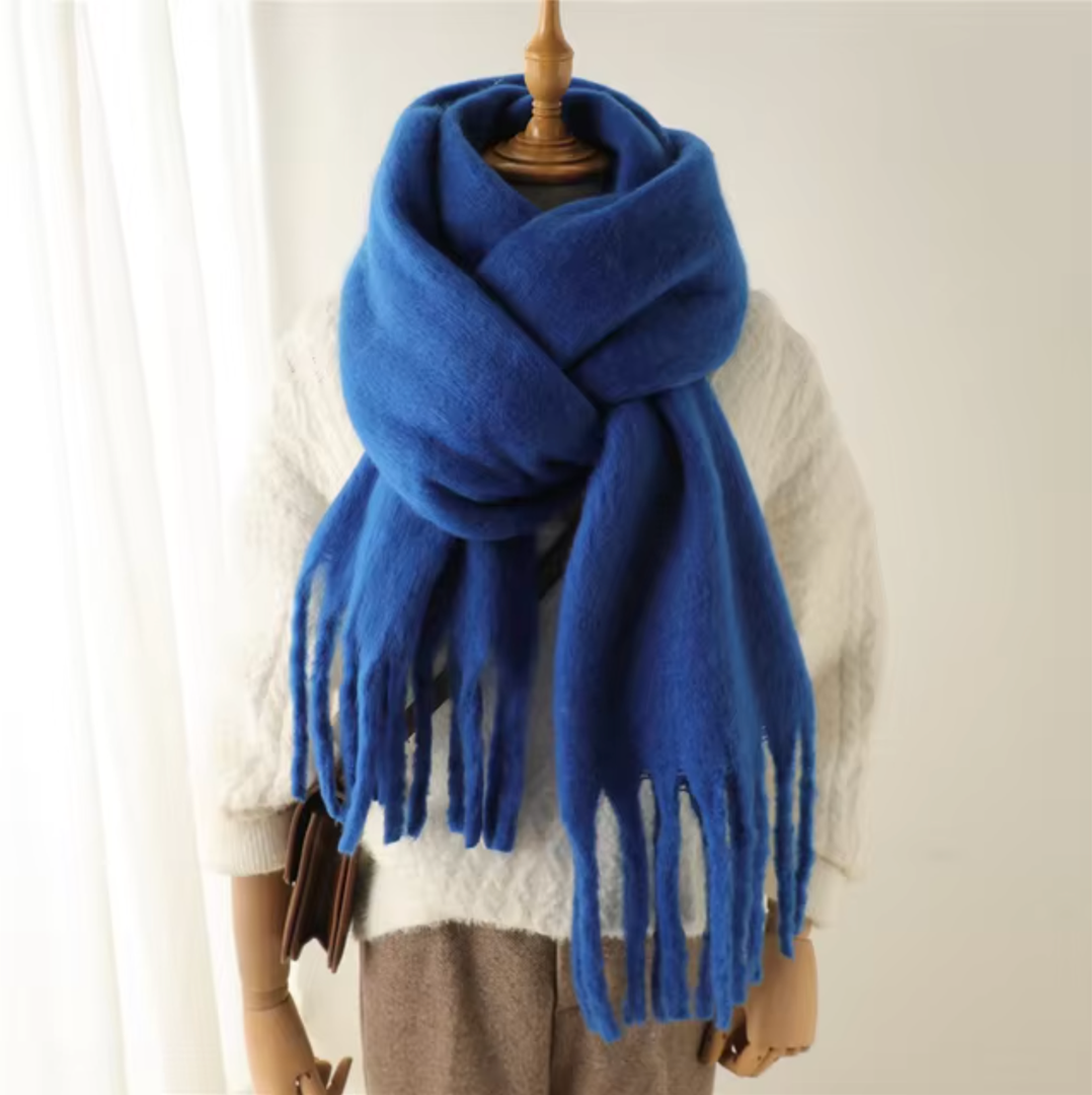 Mira Fringed Pashmina-Style Scarf