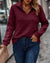 Half-zip sweater with V-neck