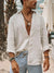 Linen shirt with button placket