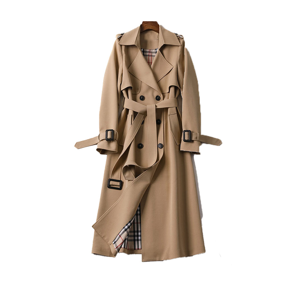 Margaux Double-Breasted Belted Trench Coat