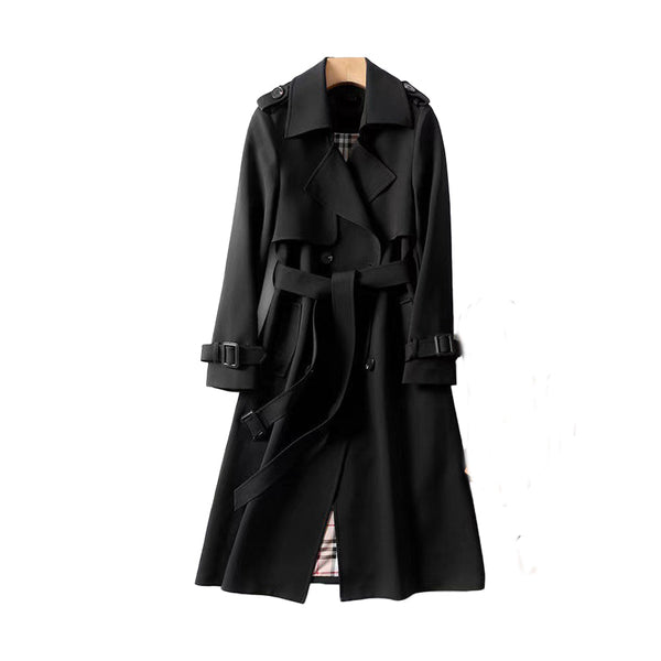 Margaux Double-Breasted Belted Trench Coat