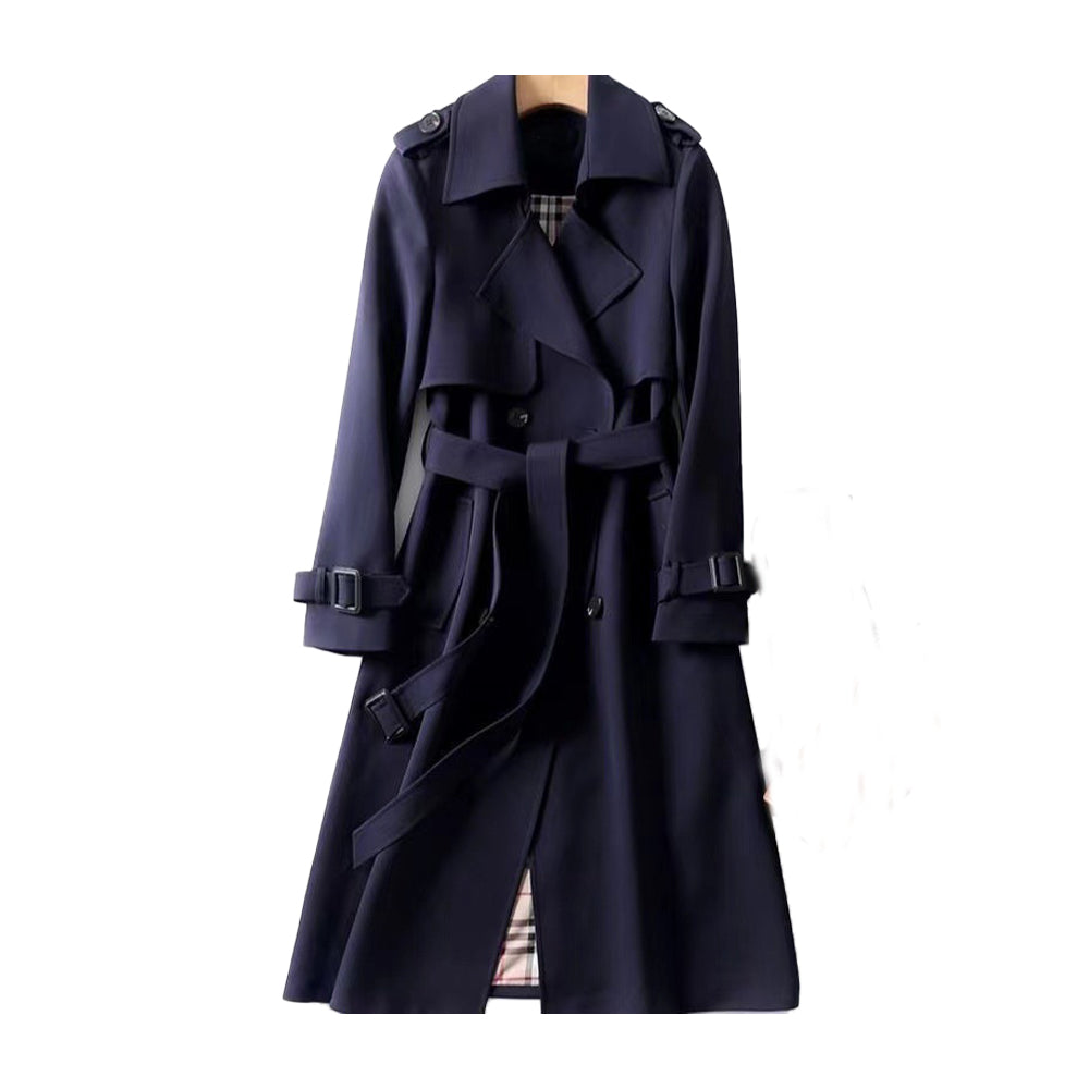 Margaux Double-Breasted Belted Trench Coat