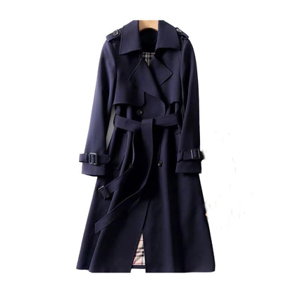 Margaux Double-Breasted Belted Trench Coat