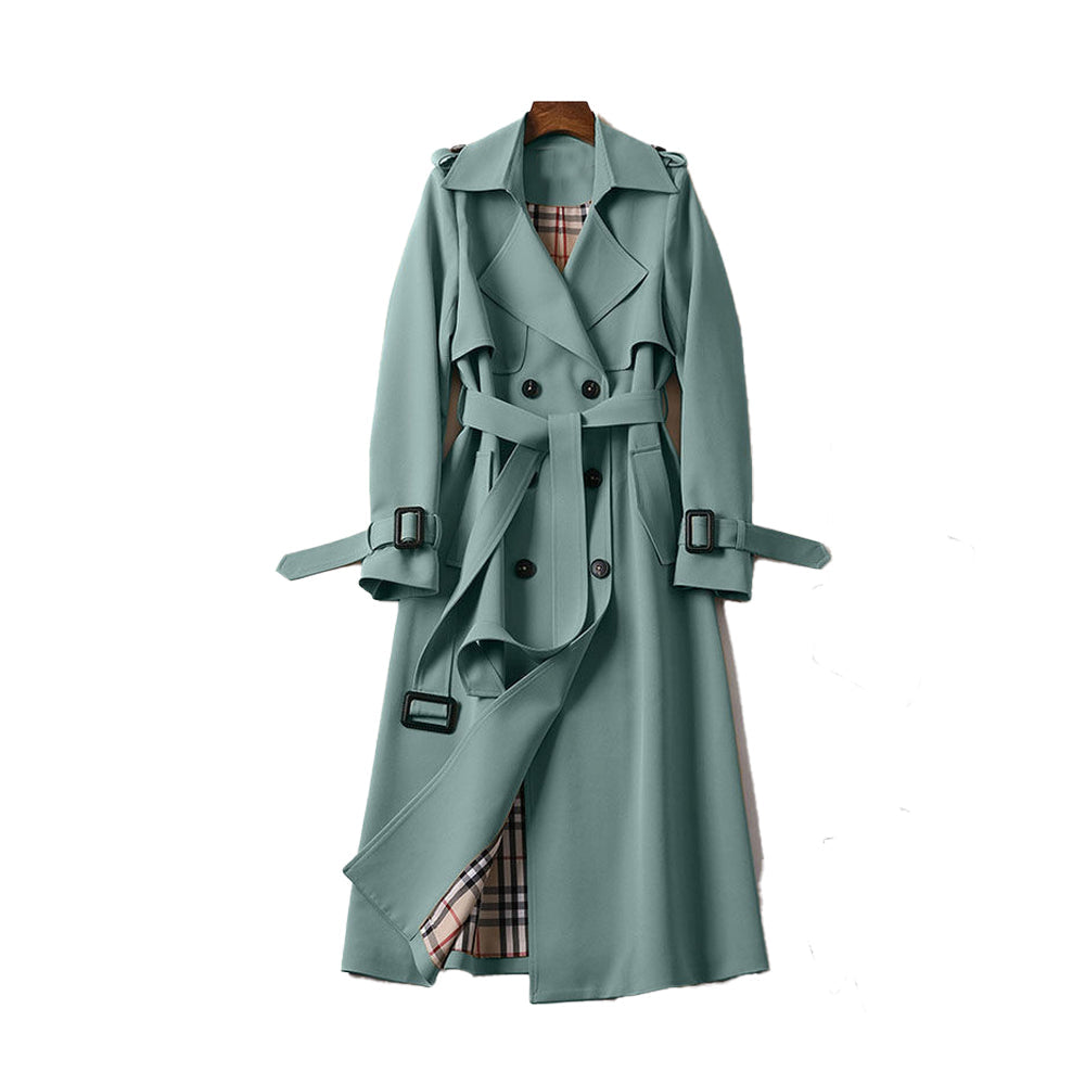 Margaux Double-Breasted Belted Trench Coat