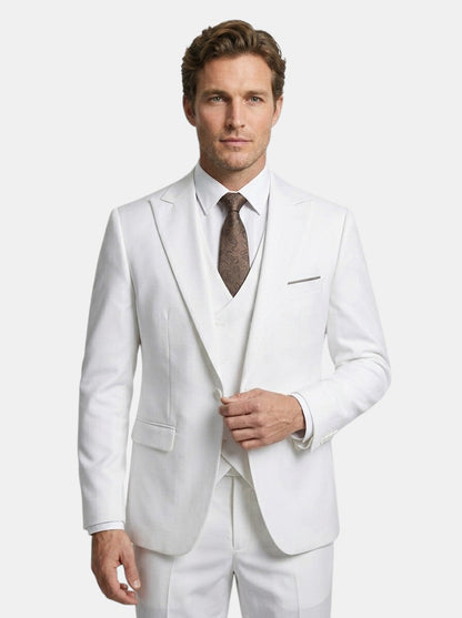 Lightweight Fabric Slim Fit 3-Piece Suit