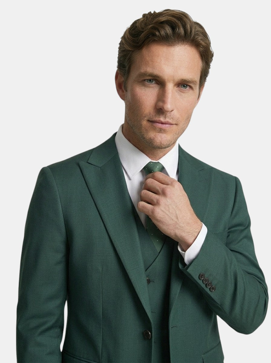 Lightweight Fabric Slim Fit 3-Piece Suit