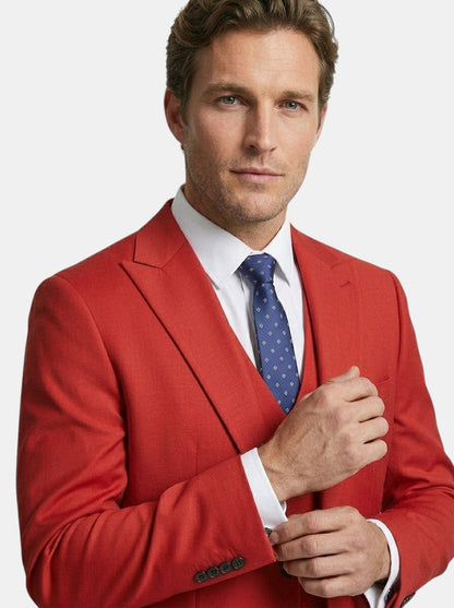 Lightweight Fabric Slim Fit 3-Piece Suit