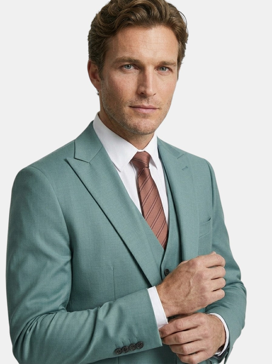 Lightweight Fabric Slim Fit 3-Piece Suit