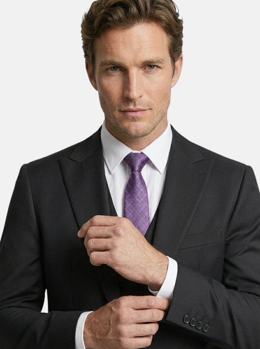 Lightweight Fabric Slim Fit 3-Piece Suit