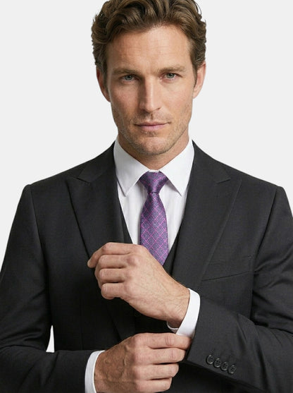 Lightweight Fabric Slim Fit 3-Piece Suit