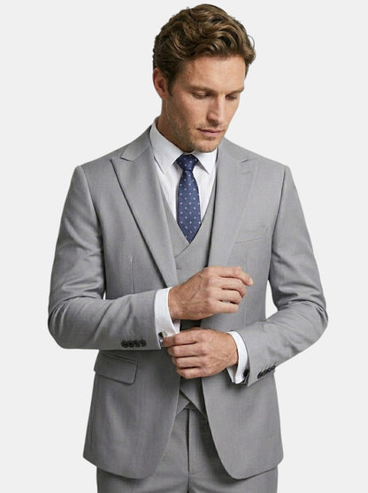 Lightweight Fabric Slim Fit 3-Piece Suit