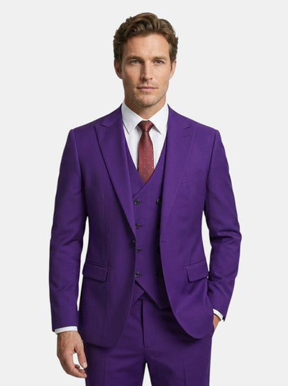 Lightweight Fabric Slim Fit 3-Piece Suit