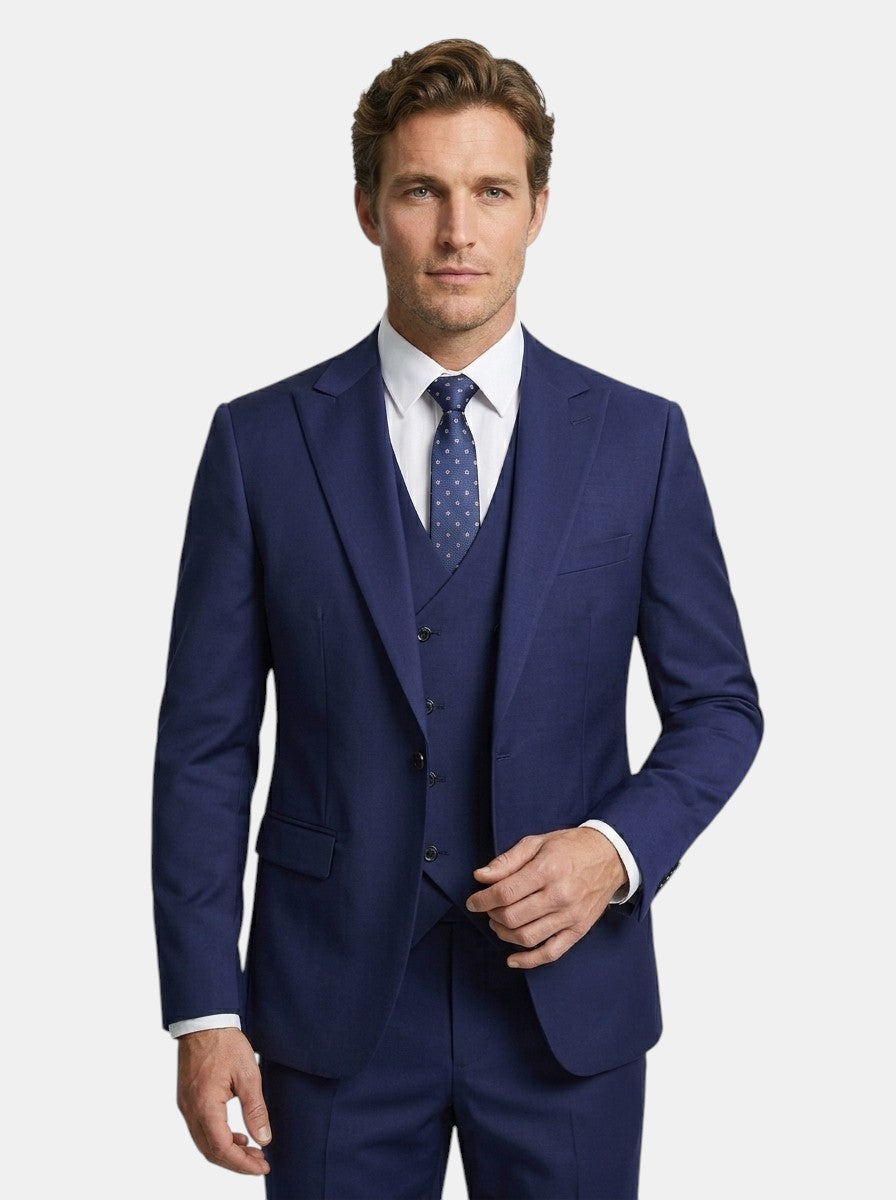 Lightweight Fabric Slim Fit 3-Piece Suit