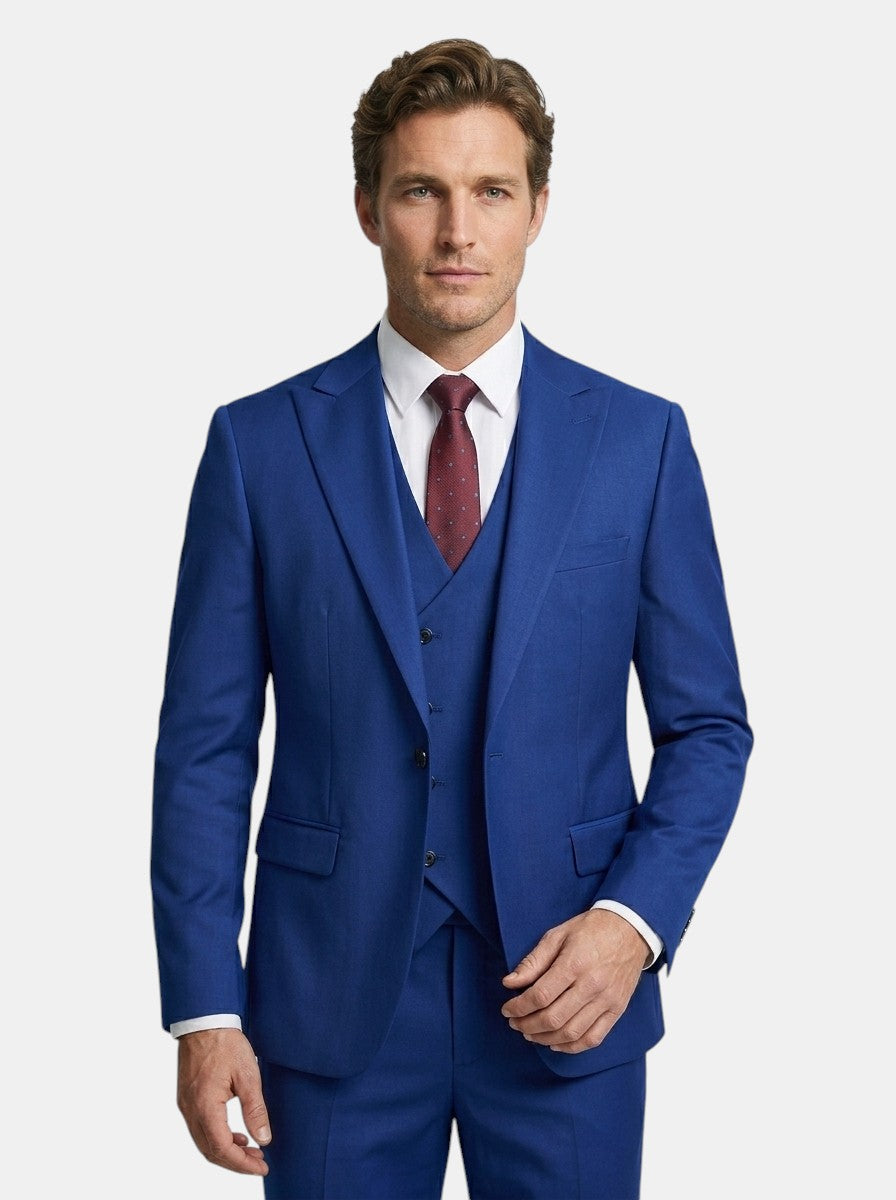 Lightweight Fabric Slim Fit 3-Piece Suit