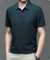 Benjamin Textured Short Sleeve Button Polo Shirt