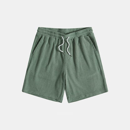 Leo Two Piece Casual Shirt Shorts Set