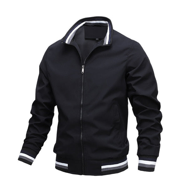 Andrew Zip Up Casual Classic Bomber Jacket