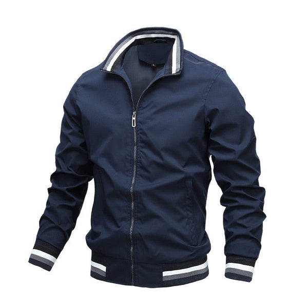 Andrew Zip Up Casual Classic Bomber Jacket