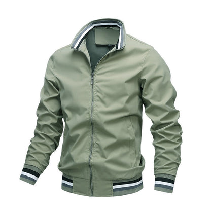 Andrew Zip Up Casual Classic Bomber Jacket