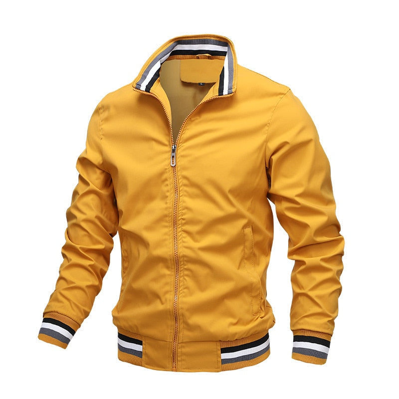 Andrew Zip Up Casual Classic Bomber Jacket