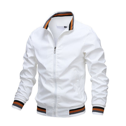 Andrew Zip Up Casual Classic Bomber Jacket