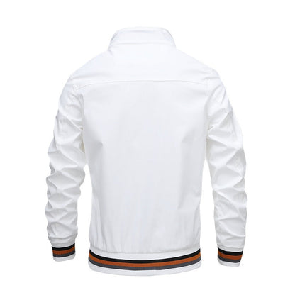 Andrew Zip Up Casual Classic Bomber Jacket