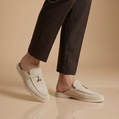 Suede Mule Loafers