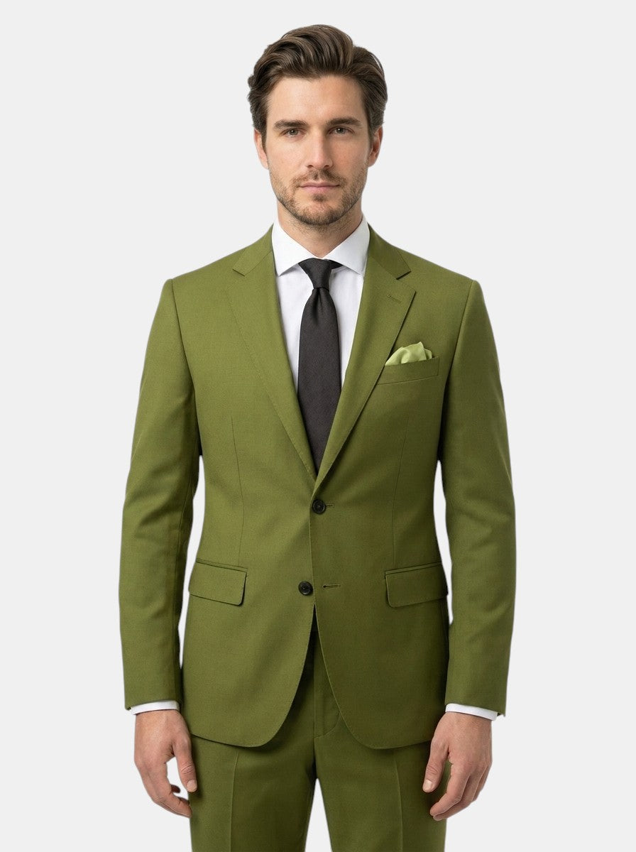 Slim Fit Two-Piece Suit with Notched Lapel