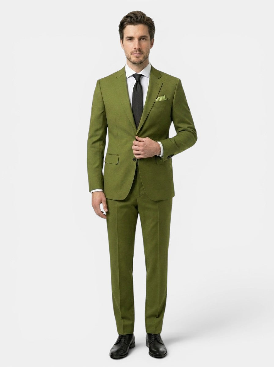 Slim Fit Two-Piece Suit with Notched Lapel