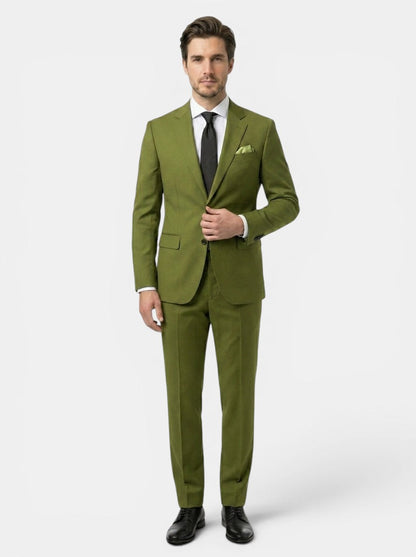 Slim Fit Two-Piece Suit with Notched Lapel
