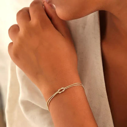 Minimalist Love Knot Bracelet