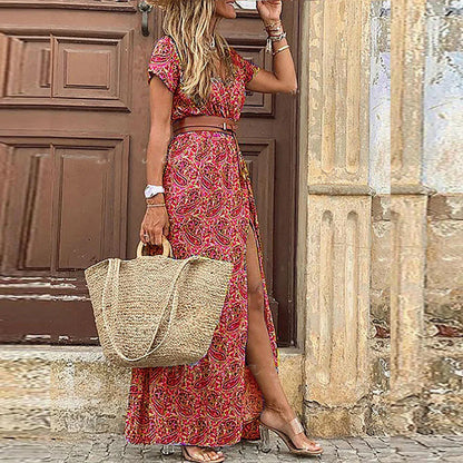 Maxi Dress with Matching Belt