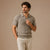Ribbed Knitted Polo Slim Fit V Neck