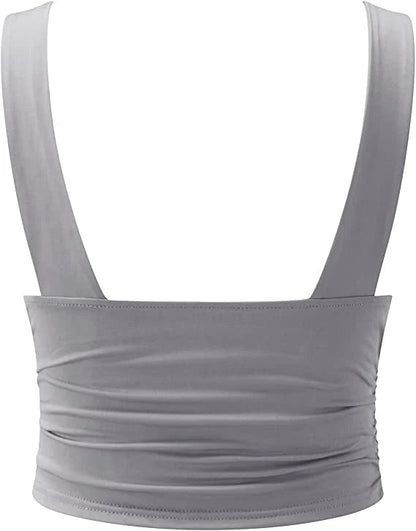 Stylish sleeveless top with V-neck