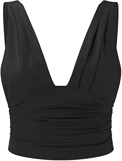 Stylish sleeveless top with V-neck