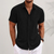 Short-sleeved cotton-linen shirt
