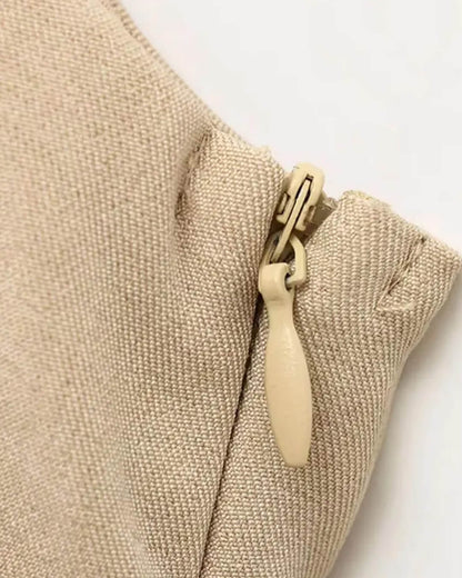 Sleeveless Pleated Mini Dress