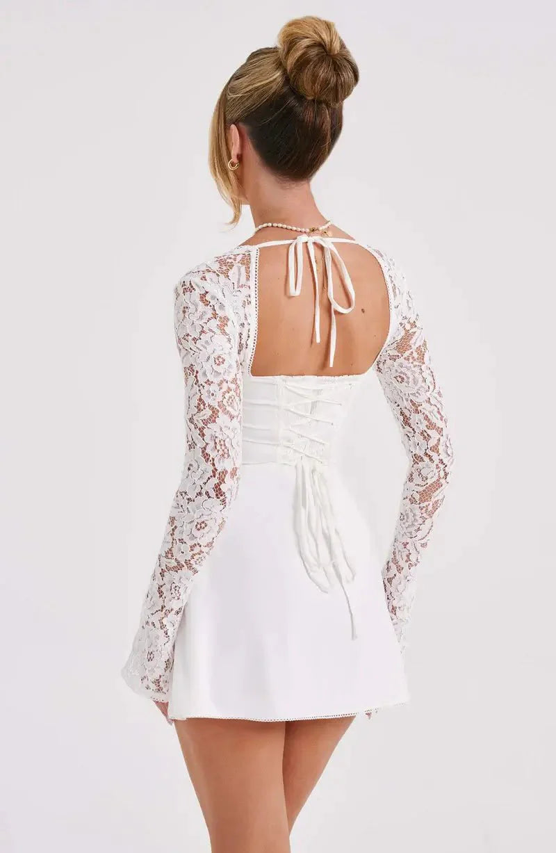 Lace Detail Mini Dress