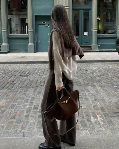 Suede Tote Bag