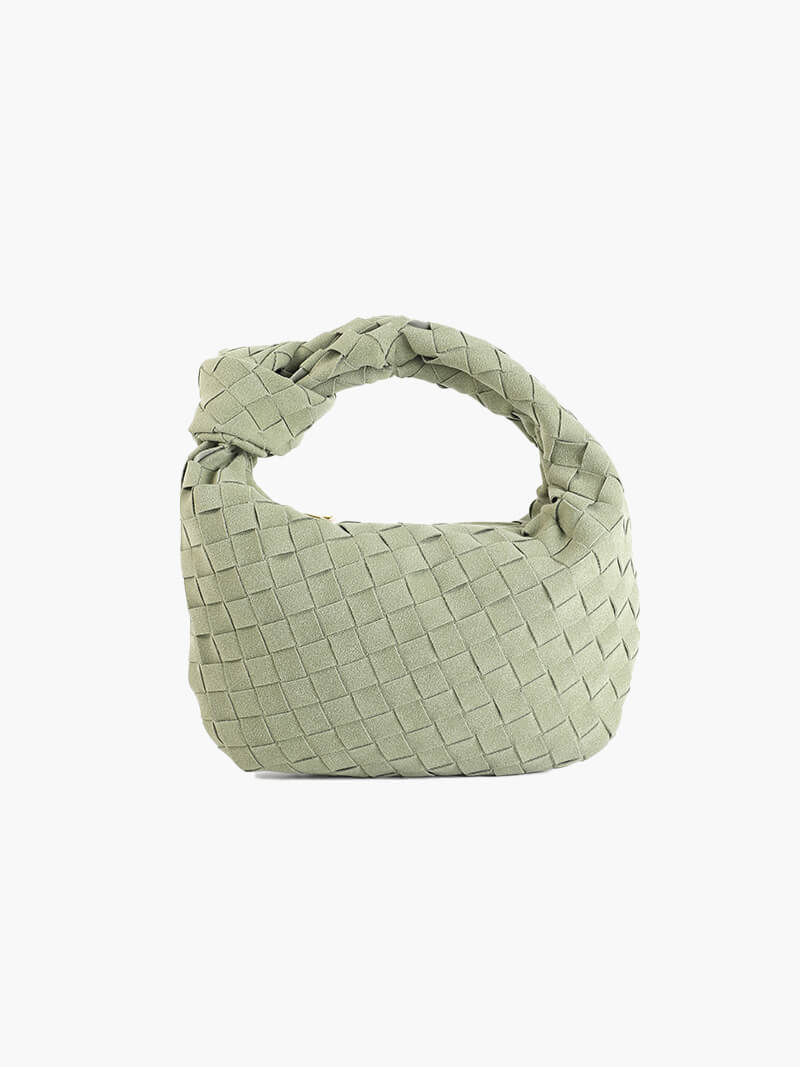 Mini Suede Woven Bag
