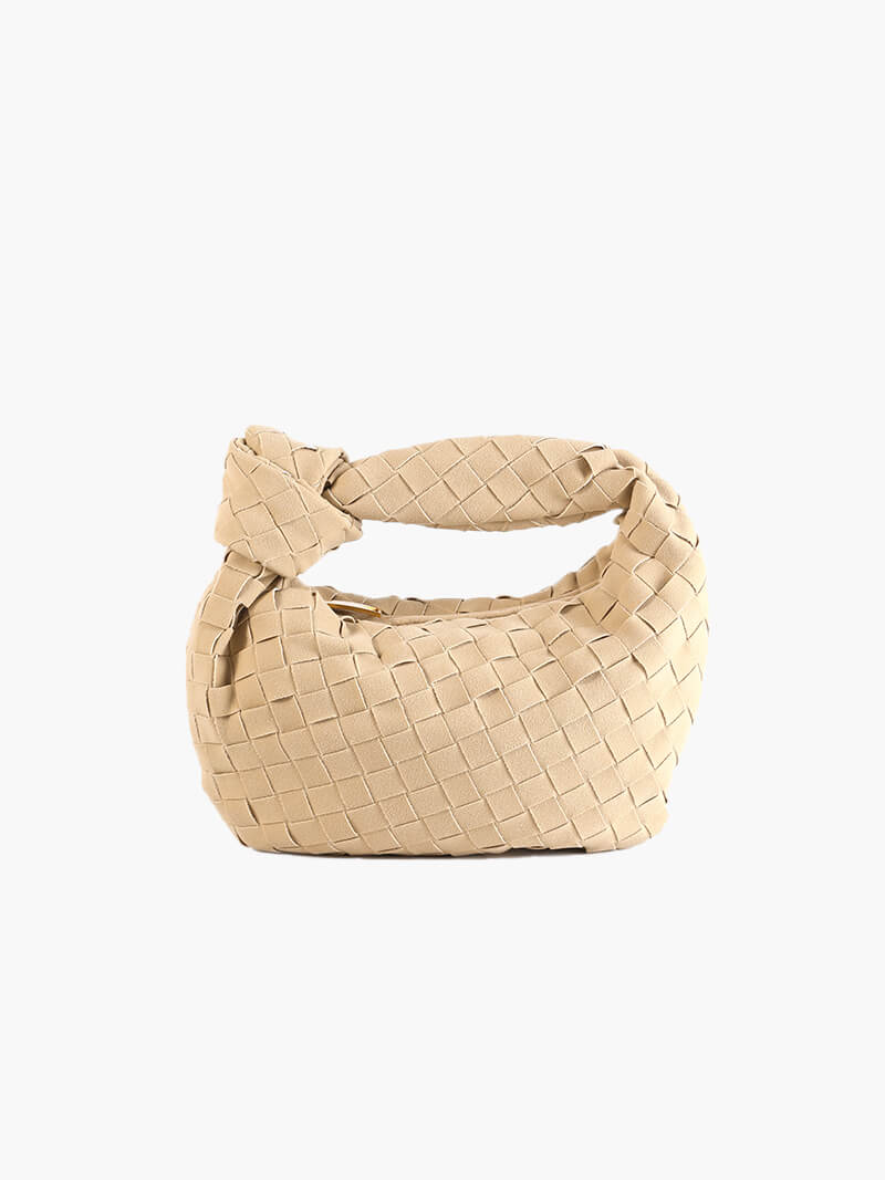 Mini Suede Woven Bag