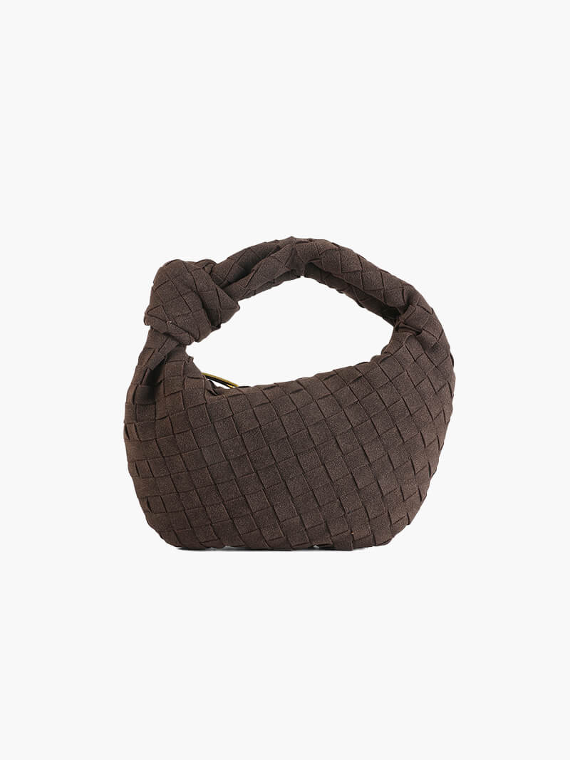 Mini Suede Woven Bag