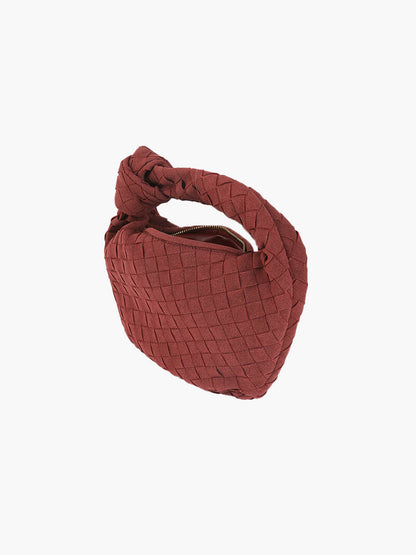 Mini Suede Woven Bag