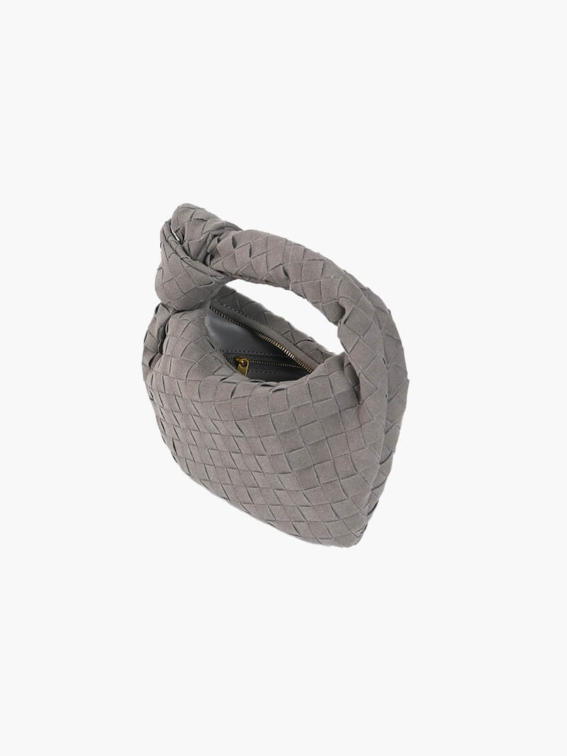 Mini Suede Woven Bag