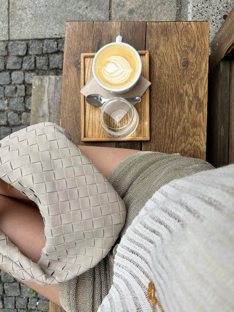 Mini Suede Woven Bag