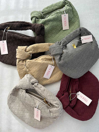 Mini Suede Woven Bag