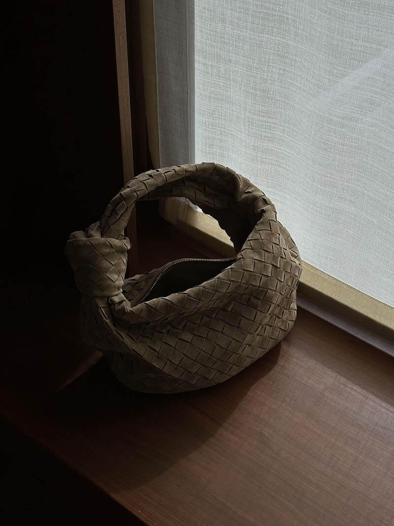 Mini Suede Woven Bag
