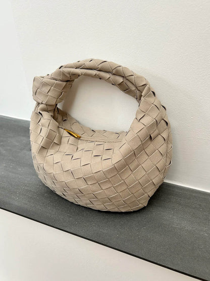 Mini Suede Woven Bag