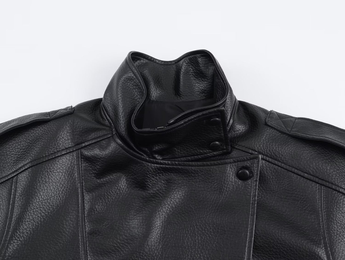 Asymmetrical Leather Jacket